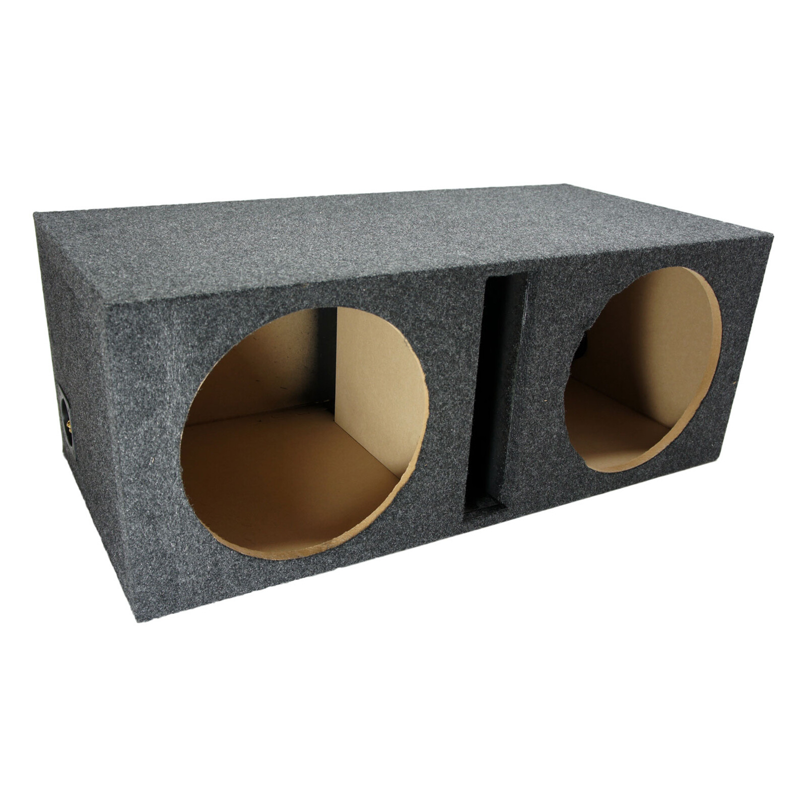 Car Audio Dual 12″ Vented Subwoofer Stereo Sub Box Ported Enclosure Speaker