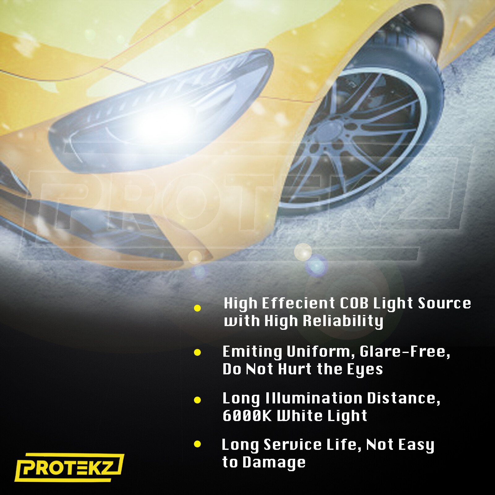 H11 LED Headlight Bulbs H8 H9 H16 Protekz 5 Years Warranty 60Days Free Return
