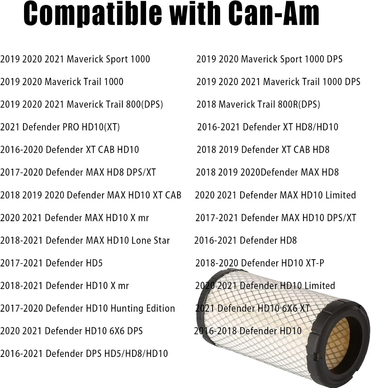 3X Air Filter fits Can-Am 1000 800BRP Defender HD8 HD10 Maverick 715900394 16-21