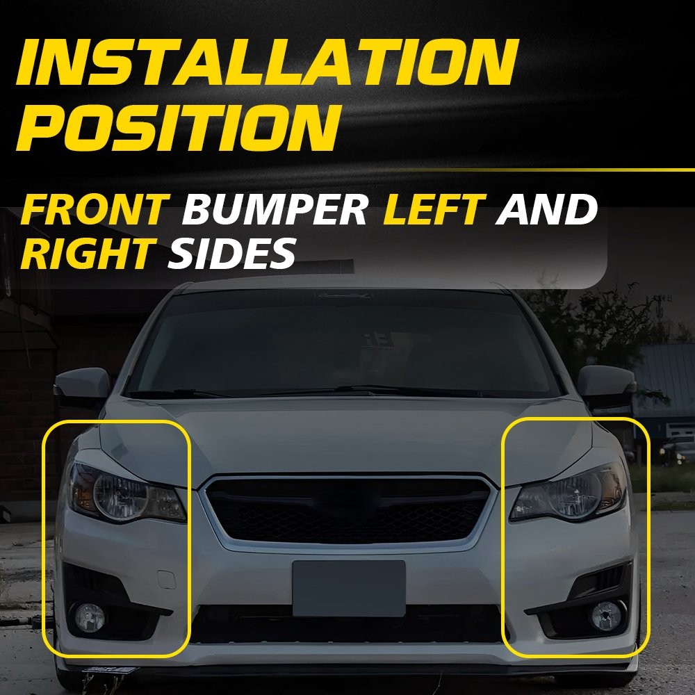Pair Front Left Right Side Bumper Bracket Support Set For 2012-16 Subaru Impreza