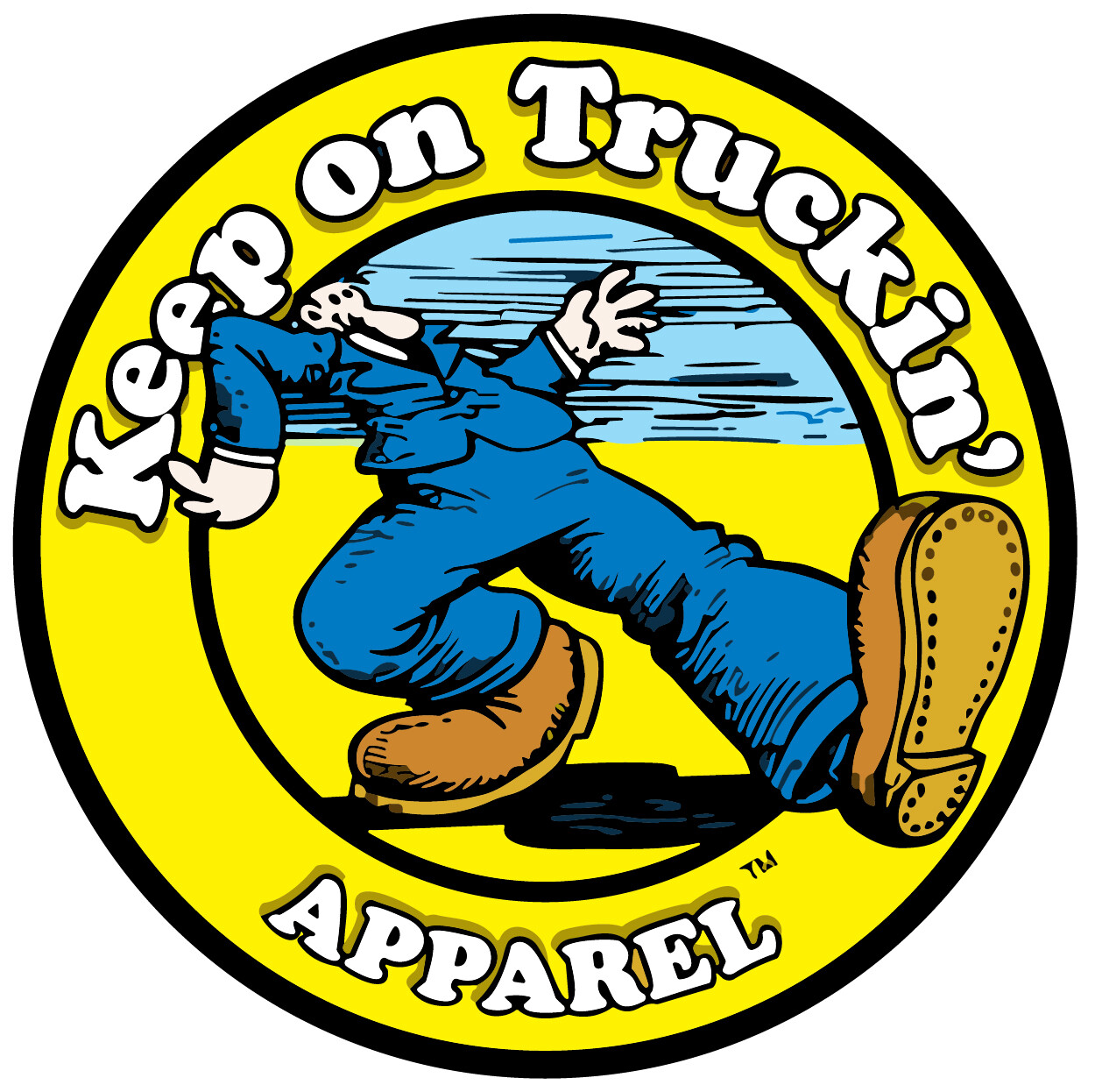 KEEP ON TRUCKIN’ CRUMB DECAL STICKER 3M USA MADE TRUCK VEHICLE WINDOW WALL CAR