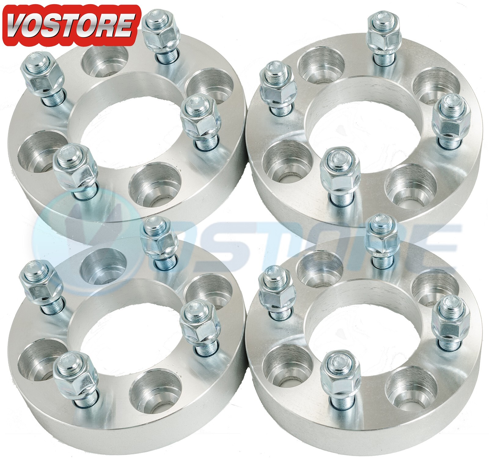 4PC 1″ 4×4 Wheel Spacers Adapters for Yamaha Golf Cart M12x1.25 Studs 1.0 inch