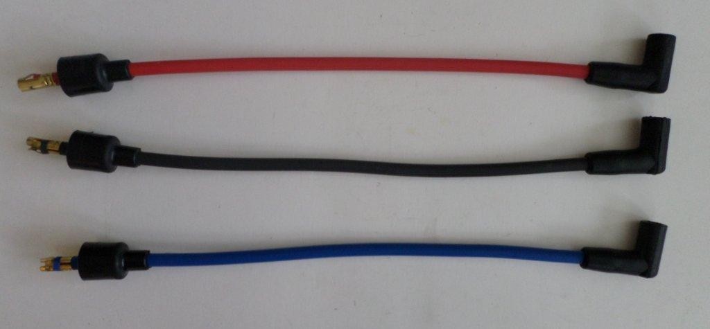 Coil Wire 8mm Spiral Core-Straight/90 Degree Boots BLUE Packard Wire CO USA MADE