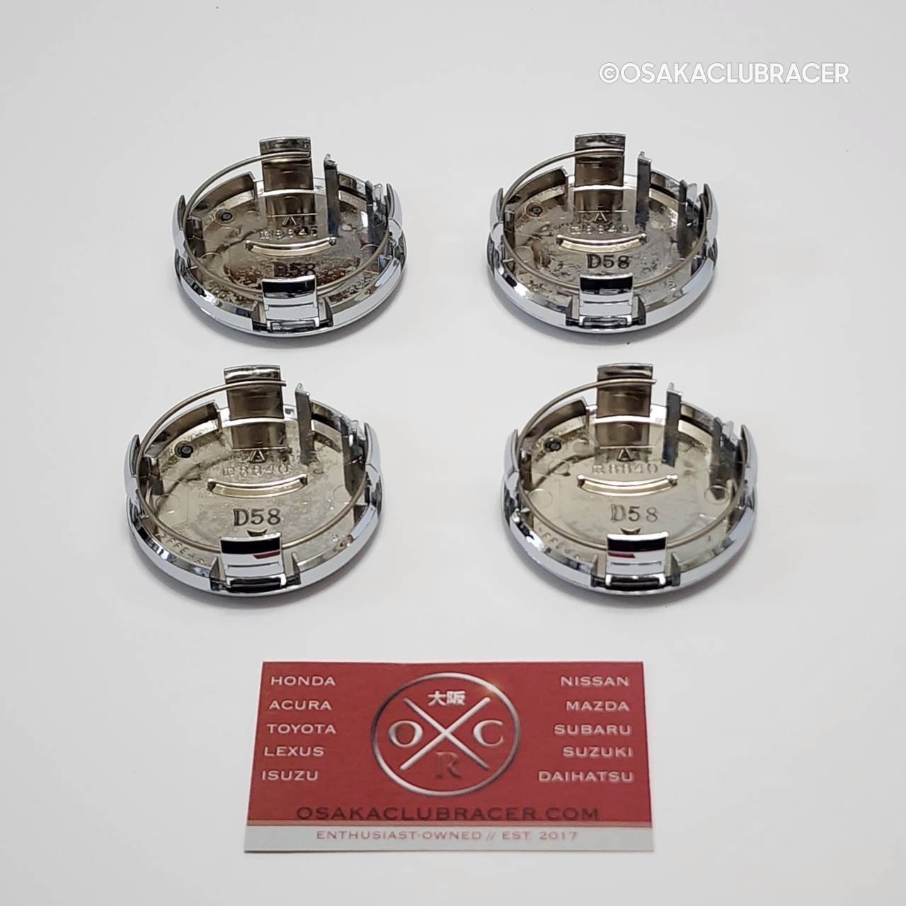 Genuine OEM Toyota Altezza Chrome Wheel Center Cap Set JDM 00-05 Lexus IS300 17”