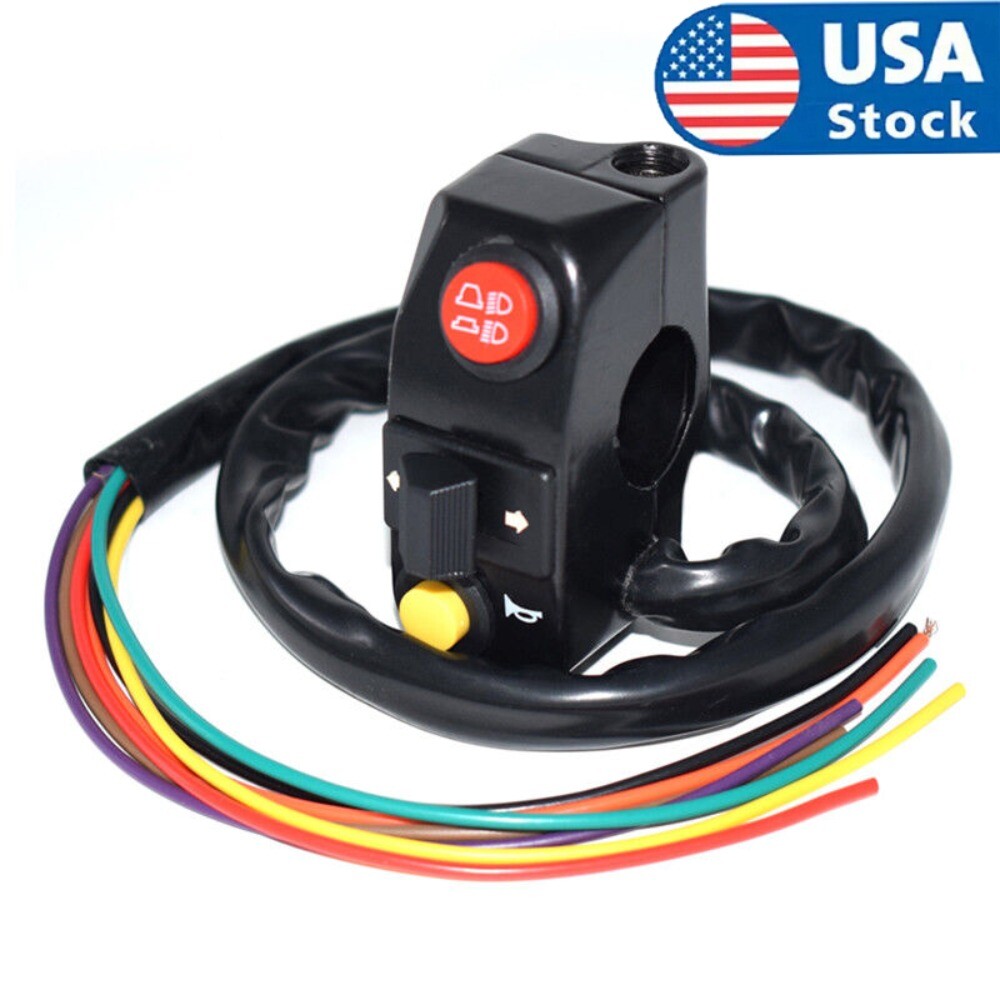 Universal Electronic 7/8″ Aluminum Motorcycle Handlebar Turn Signal Light Switch