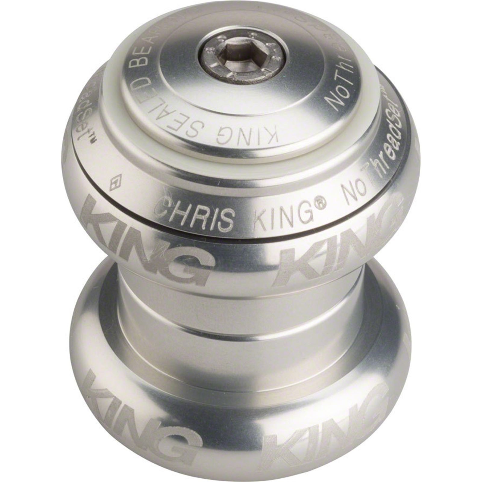 Chris King NoThreadSet Headset – 1″, Sotto Voce Silver BGS3