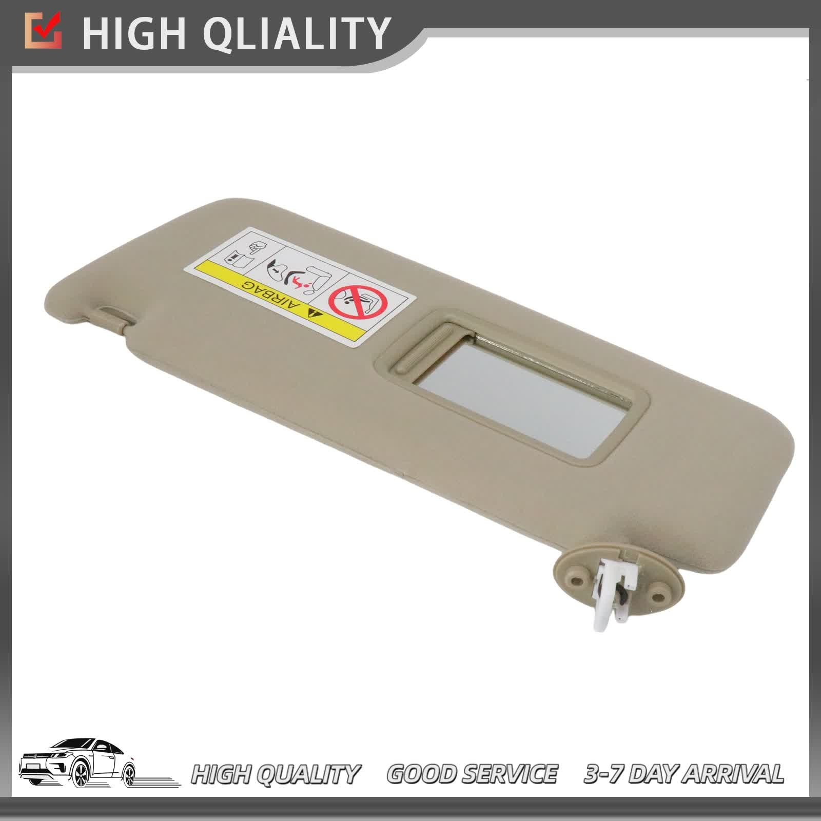 Sun Visor & Mirror Driver Beige For Lexus GX460 2010-2023 4.6L 74320-60D22-A0