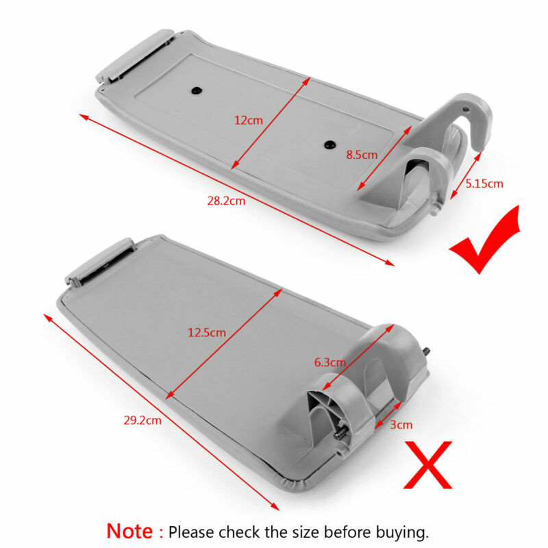 PU Leather & ABS Console Center Armrest Lid Fit For Audi A4 S4 A6 2000-2008 Gray
