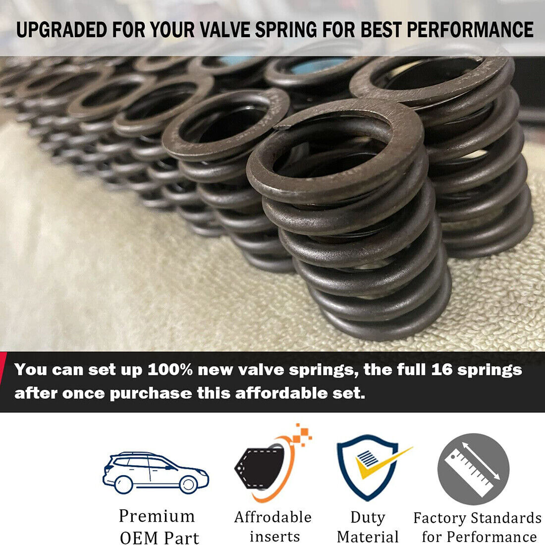 PAC-1219 Drop-In Beehive Valve Spring Kit for all LS Engines – .625″ Lift Rated