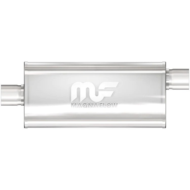 MagnaFlow Performance Muffler 12259 | 5x8x14″ Offset/Center | 3 in. Inlet/Outlet