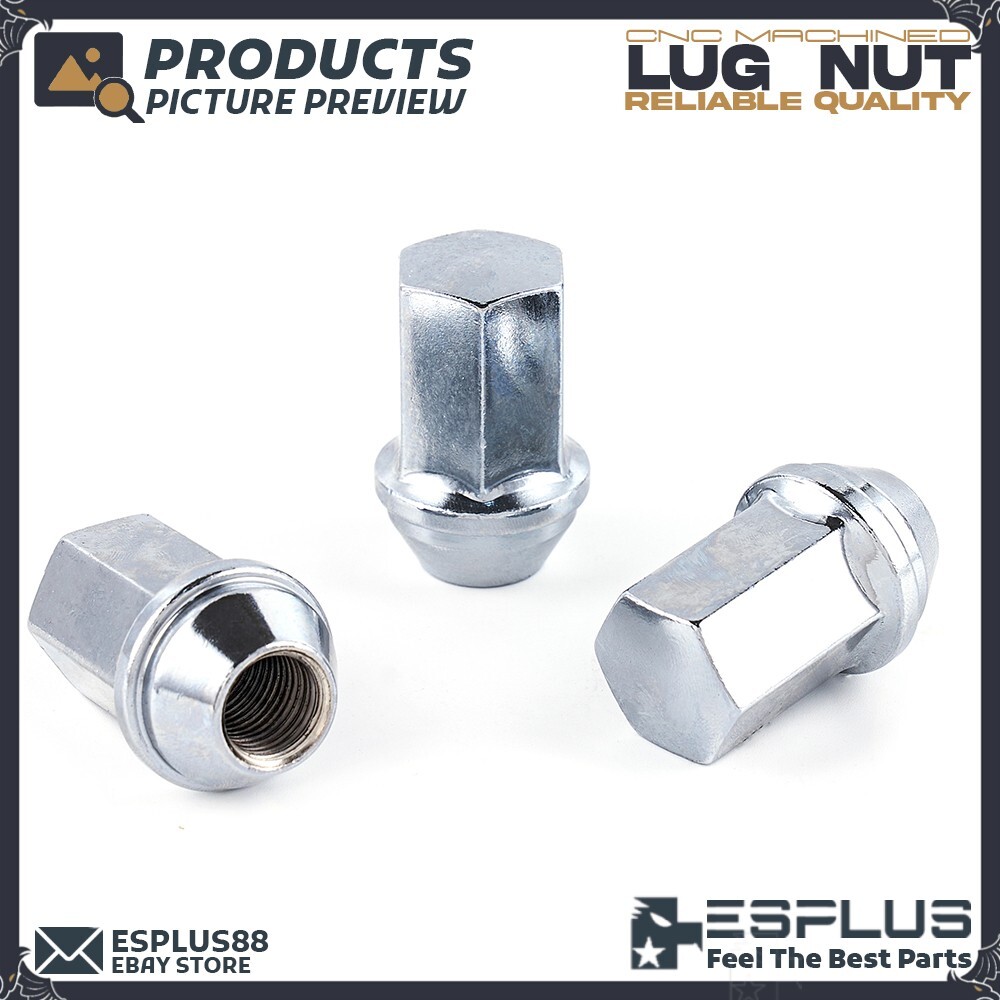 24x Chrome Chevy OEM Factory Lug Nuts M14x1.5 Silverado Tahoe Suburban Colorado