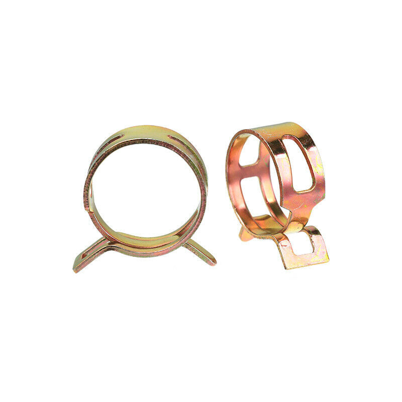 50Pcs Spring Hose Clamps 9mm 0.3″ Fastener Fuel Water Line Pipe Air Tube Clips