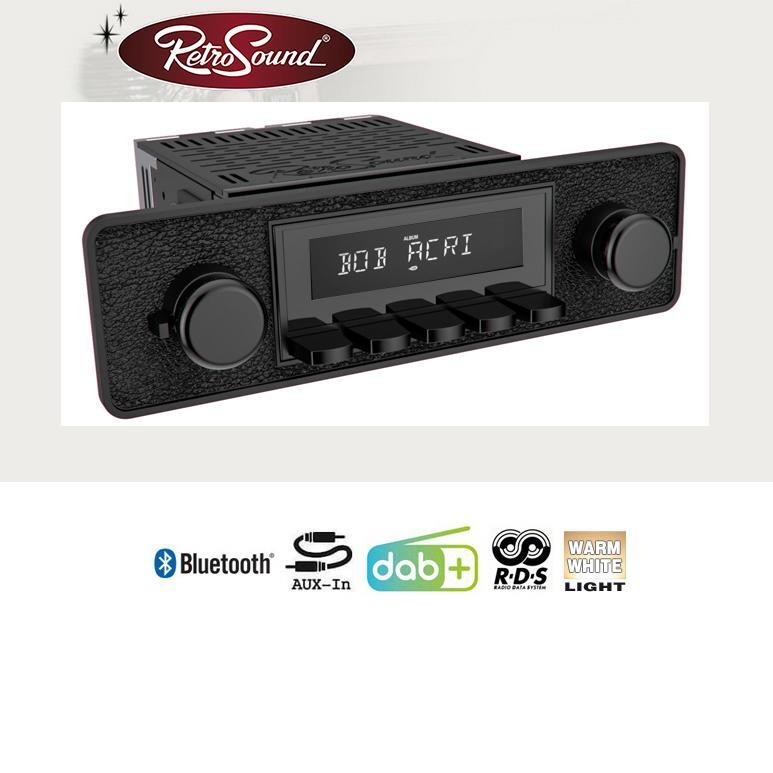 RETROSOUND RSD-BLACK-1DAB-1 “MOTOR-1DAB-1” DAB+ Complete Kit “Black” Bluetooth