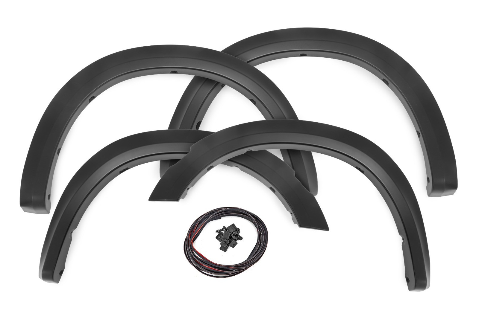Rough Country Fender Flares Sport PX8 Black Crystal for Ram 1500 09-18