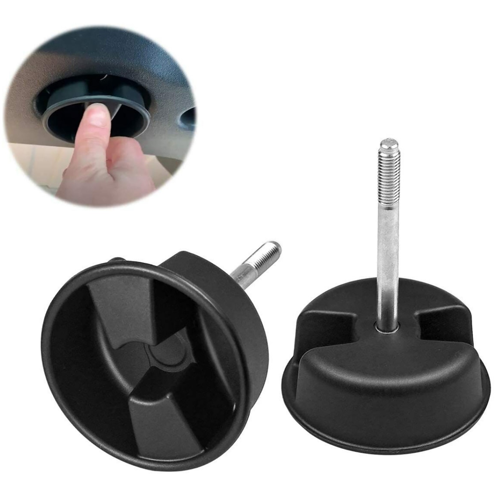 Black Hardtop Hard Panel Mounting Screw Knob For Jeep Wrangler JK 1CJ57DX9AD
