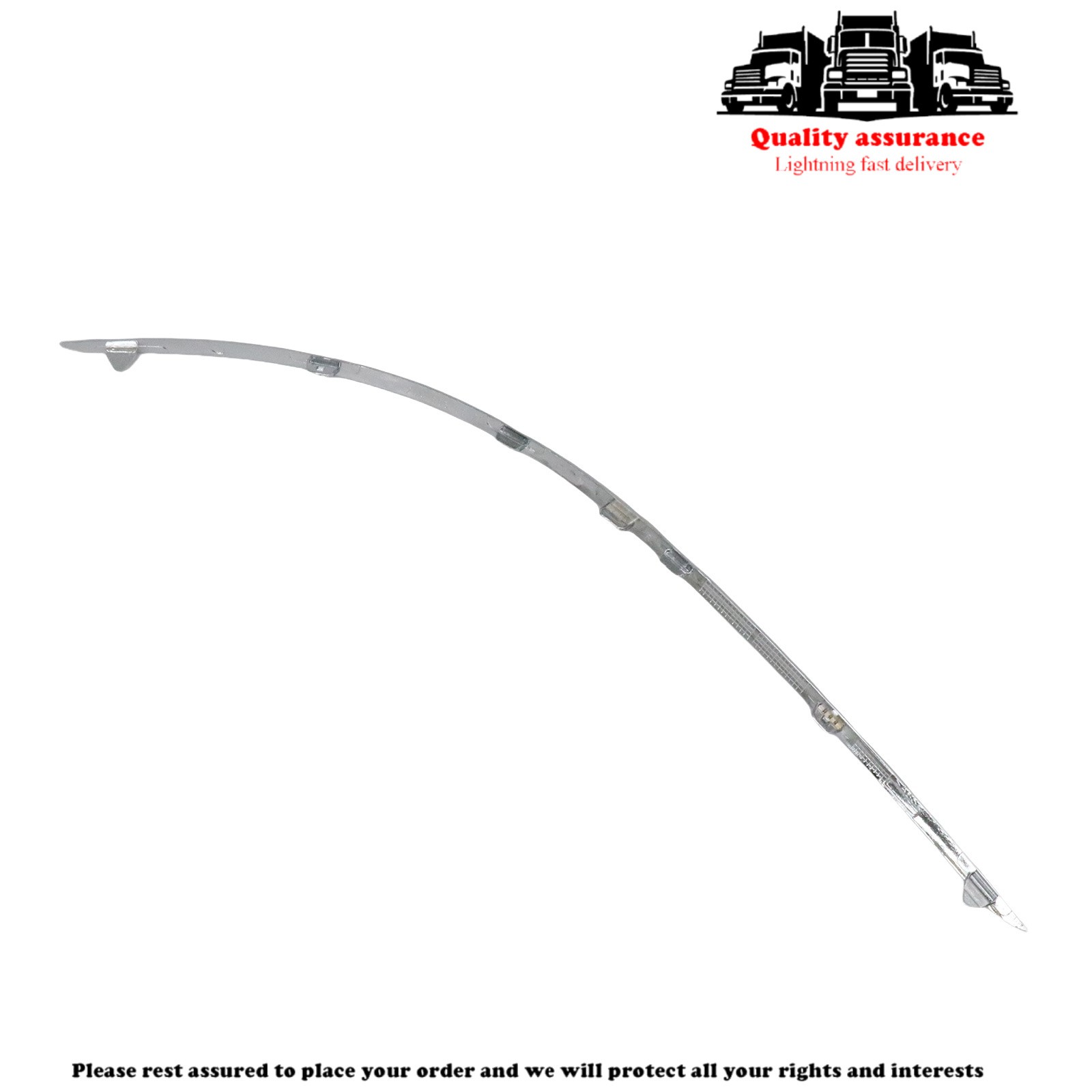 1Pair Left+Right Bumper Chrome Molding Trim For Mercedes-Benz 2010-2014 C250