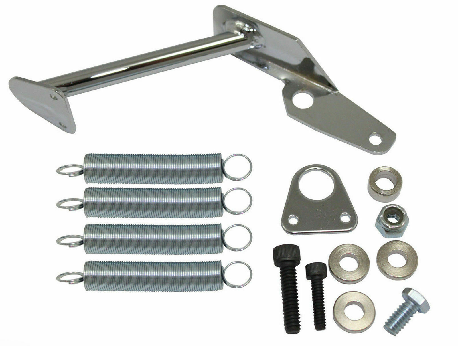 Throttle Return Spring Kit Holley Carb Carburetor CHROME SBC BBC Chevy Ford A31