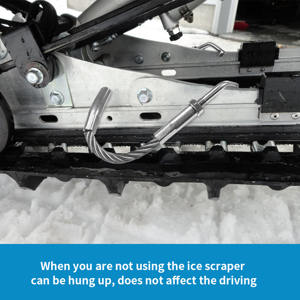 For Snowmobile Ice Scratchers w/ Carbide Tips Snow Scratcher Reverse Compatible