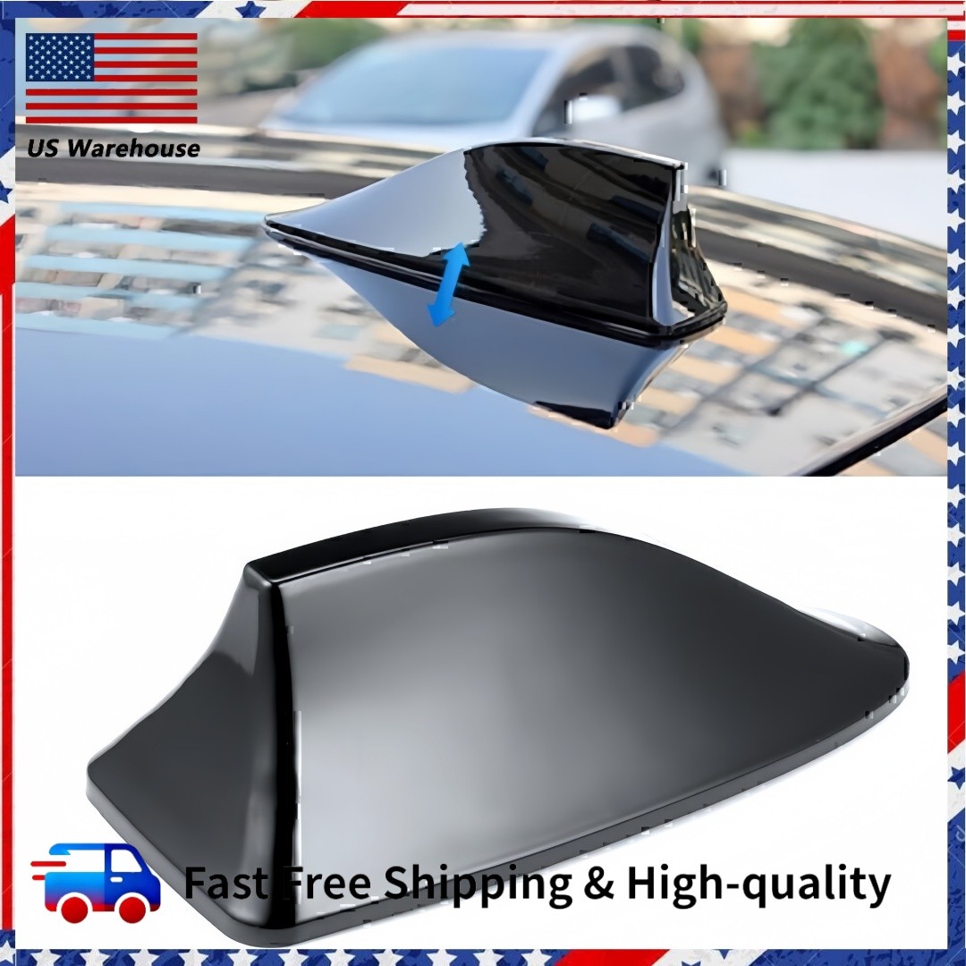 For Hyundai 2002-2019 Car Shark Antenna Fin Cover Aerial Radio Roof AM/FM Black