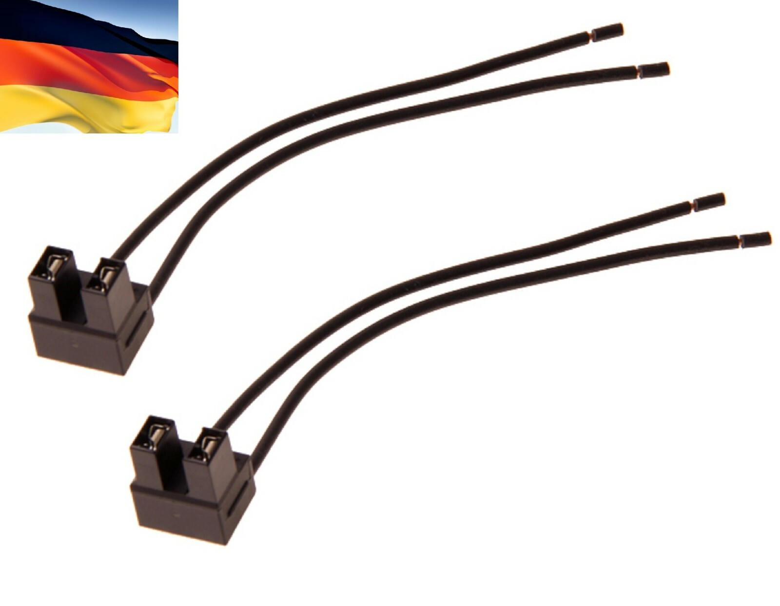 Flosser Wire Harness 7444 Pigtail Female H7 Head Light Bulb Low Beam Plug Socket