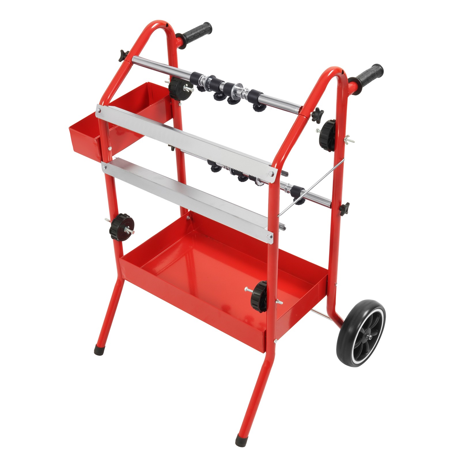 18″ Mobile Multi-Roll Masking Machine Dispenser w/ 2 Paper Bars for Auto Body
