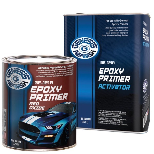 GENESIS REFINISH G-121R RED EPOXY PRIMER GAL. W/G-121A ACTIVATOR (2 GAL. KIT)