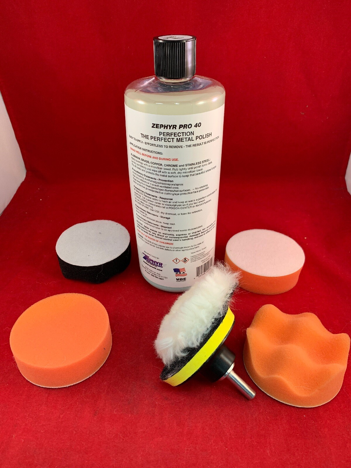 Zephyr KIT PRO-40032 Pro-40 Perfection, The Perfect Metal Polish – 32 fl. oz.