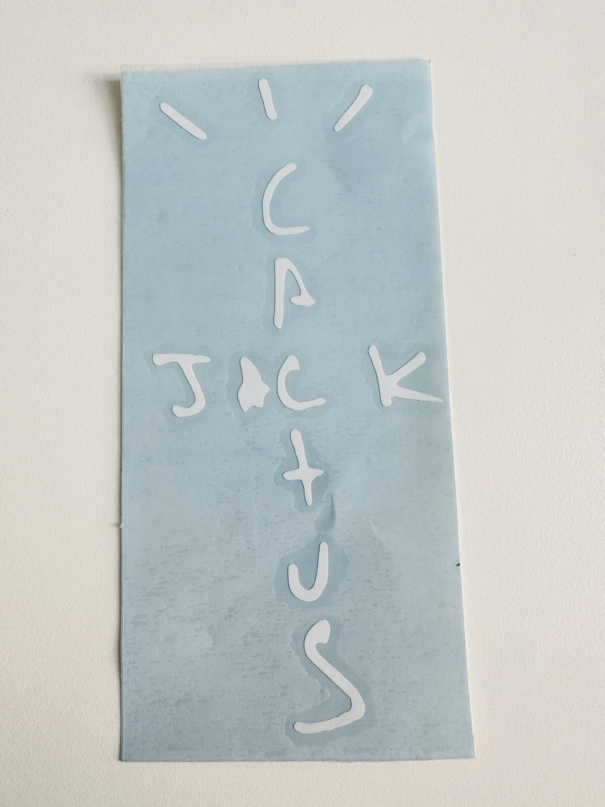 Travis Scott Cactus Jack White Car Window Sticker Decal Vinyl 6*3.5 Inches