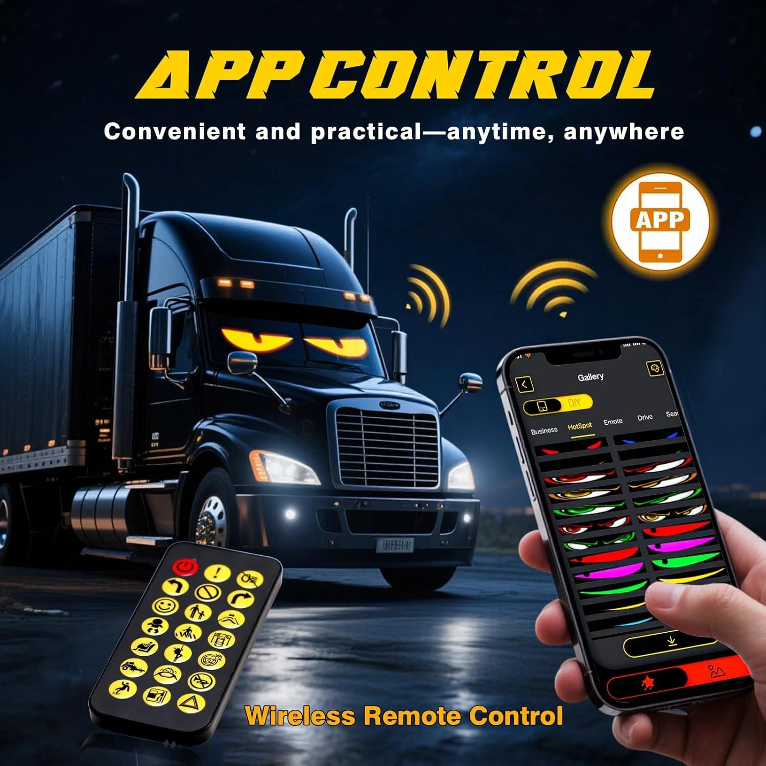 DIY Devil Eyes LED Light for Car/Truck, APP Control, Specific Devil Car Lights