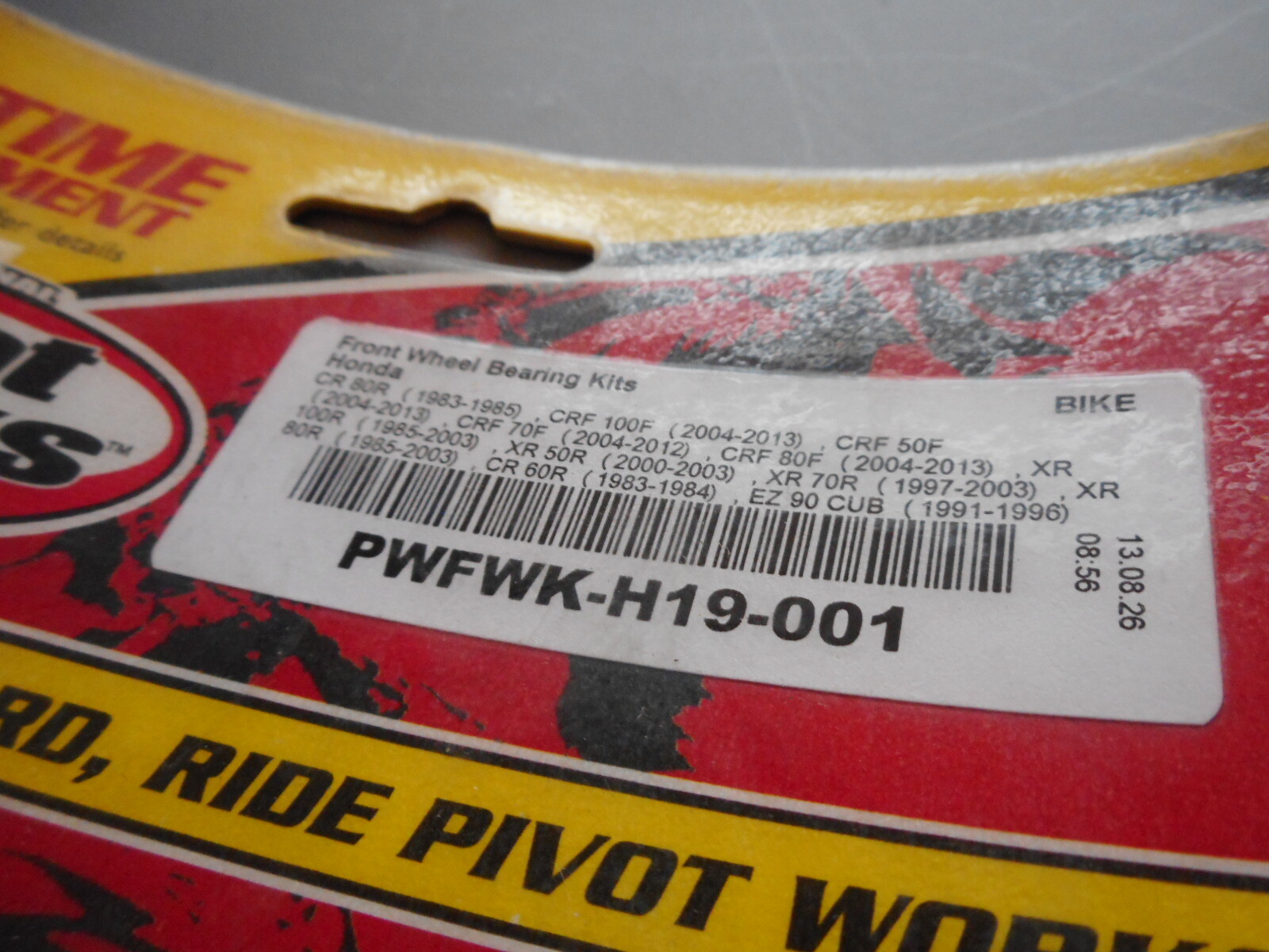 NOS Honda CRF70F 04-09 XR80R 90-03 Pivot Works Front Wheel Bearing PWFWK-H19-001