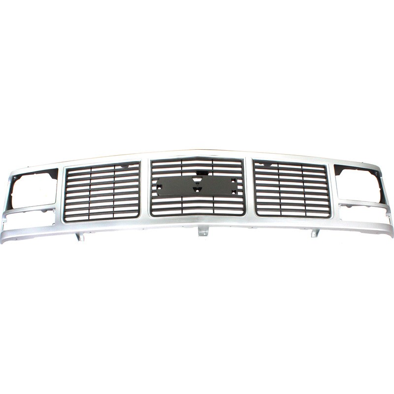 Grille Assembly Silver For 1988-1993 GMC C2500 K2500 K1500 C1500 C3500 K3500