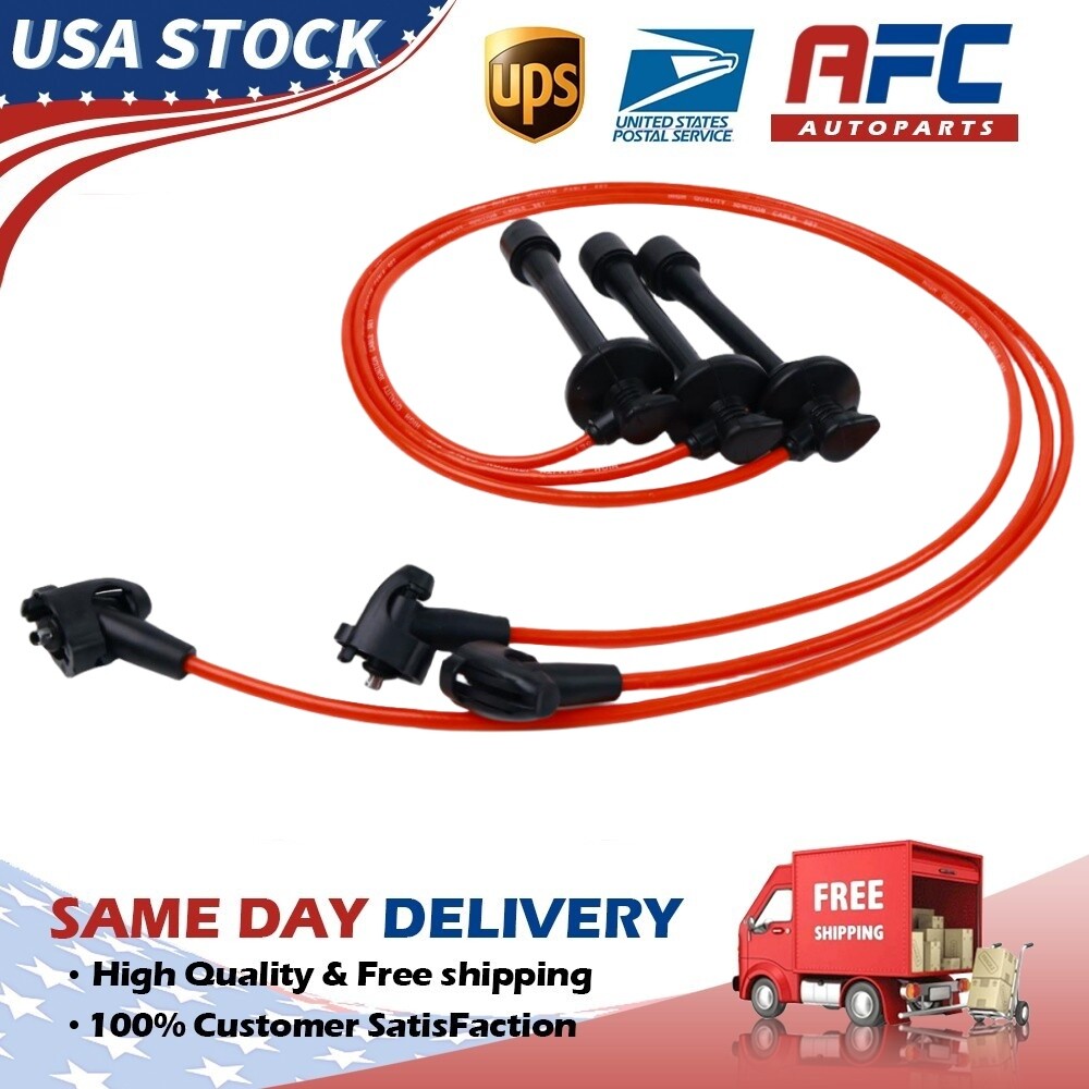 Spark Plug Wires For Toyota 4Runner Tacoma Tundra 3.4L V6 19037-62050 5mm