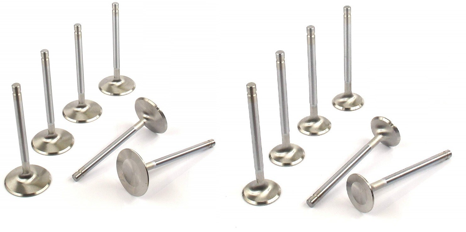 +.100″ Longer 2.02″ Intakes & 1.60″ Exhaust Stainless Steel Valve Set SB Chevy