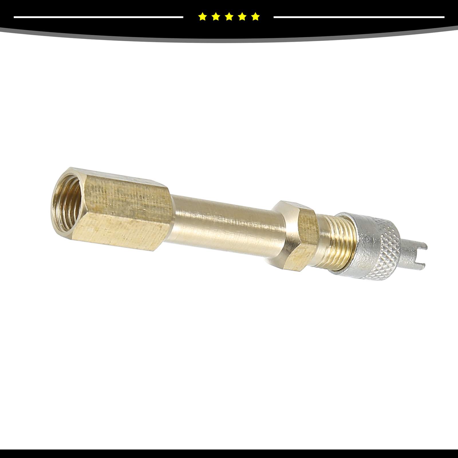 Piece of 4 50mm Wheel Tire Valve Extender Stem Extension Inflation Stright Pole
