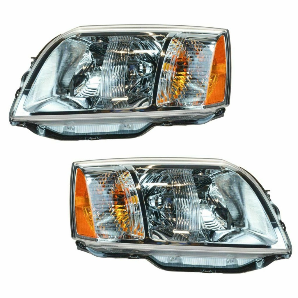 For 2010-2011 Mitsubishi Endeavor Headlight Driver and Passenger Side Pair DOT