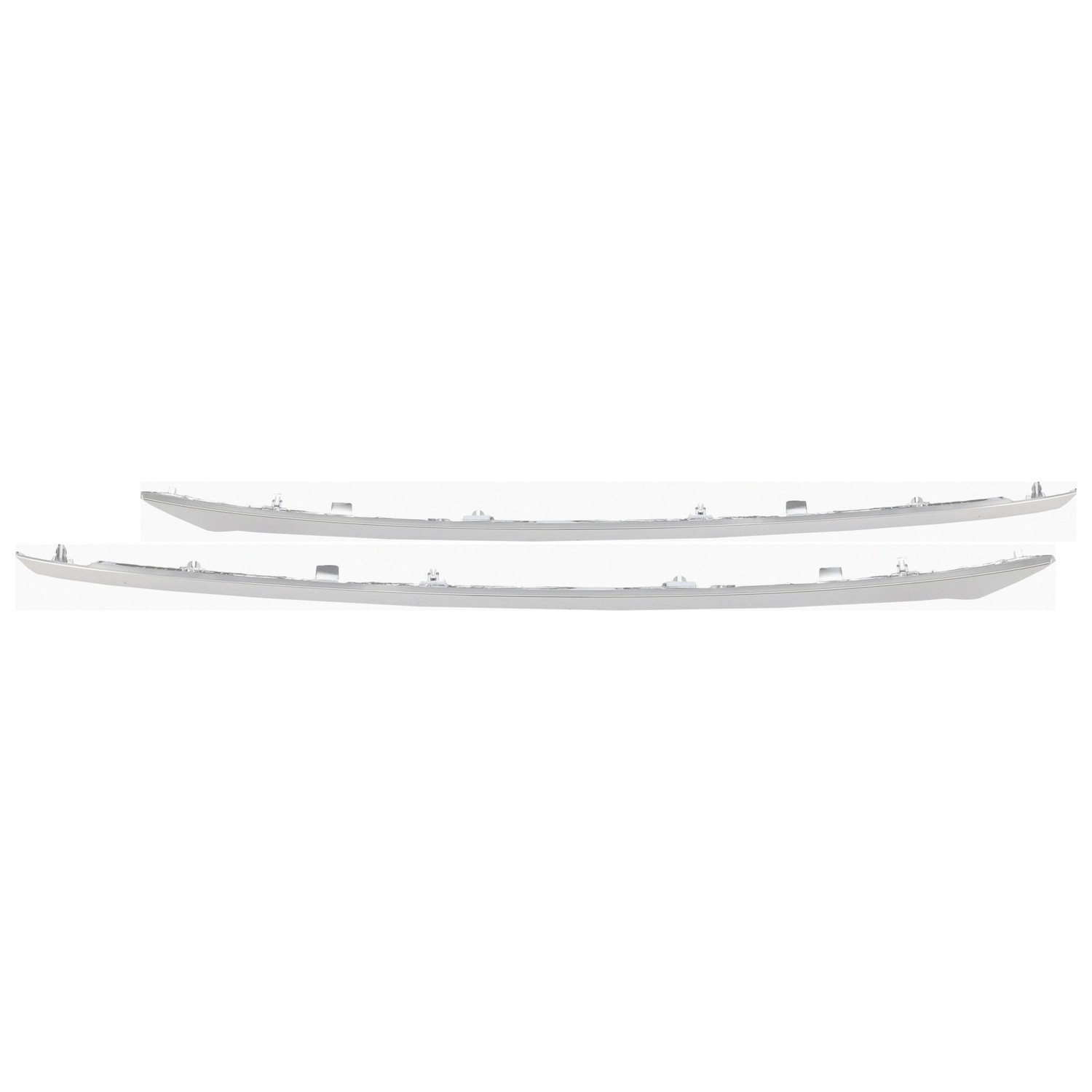 Front Driver & Passenger Front Bumper Cover Moldings 13-16 Nissan Pathfinder