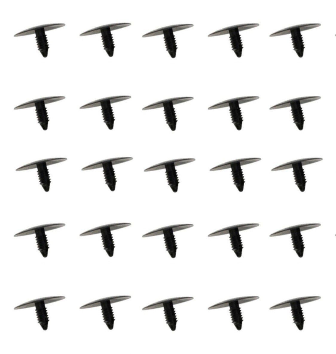 25 pcs Kit = Black Nylon Hood Insulation Retainer Clips for Ford W705002-S300