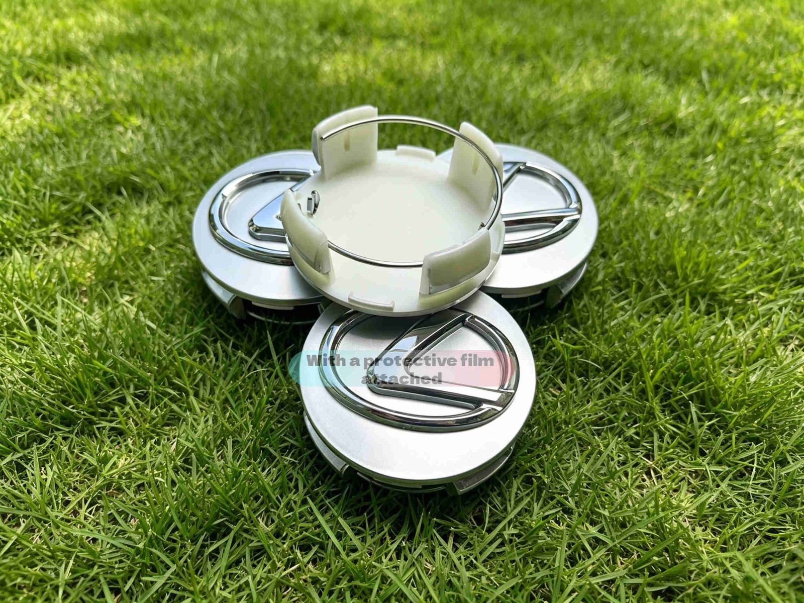 2006-2020 Lexus Silver Center Caps 62mm Hub Caps 2.5″ Fits: ALL LEXUS MODELS