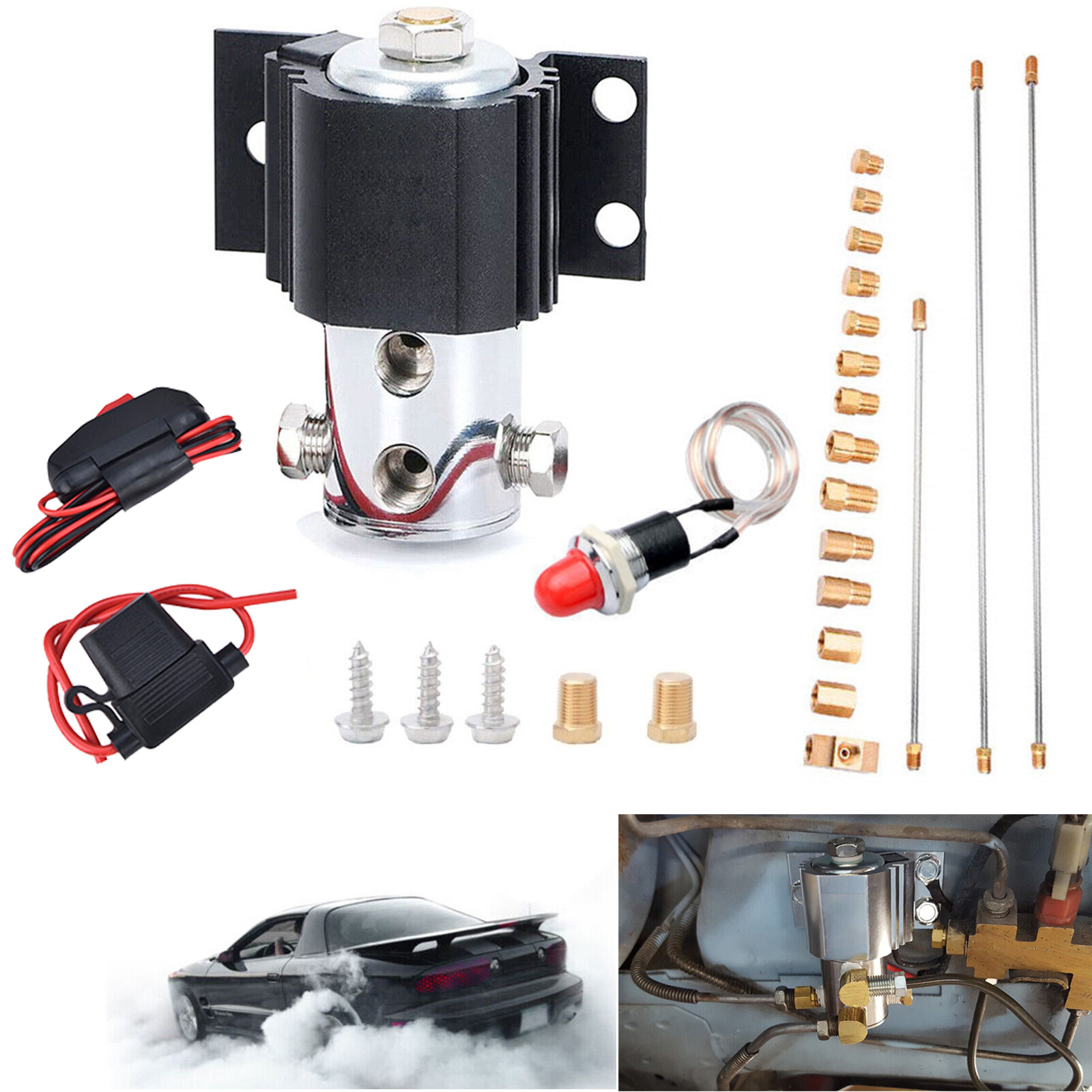 Roll Control Front Line Lock Hill Holder Kit W/ Assembly Brake Line Fitting Kit