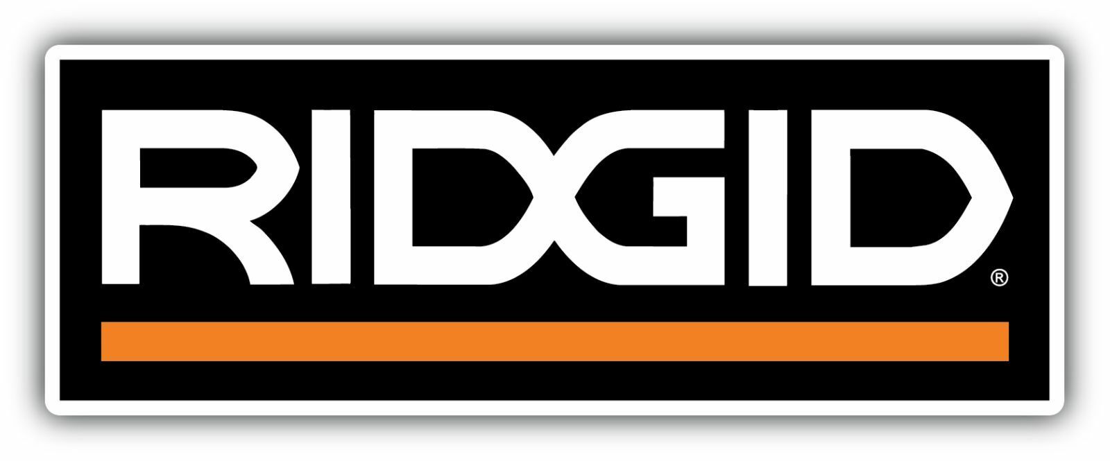 Ridgid Tools Tool USA Orange Car Bumper Window Tool Box Sticker Decal 8″X2″