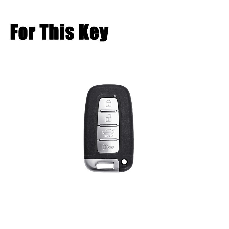 Zinc Alloy Leather Car Key Fob Case Cover For Kia Sportage Forte Optima Sorento