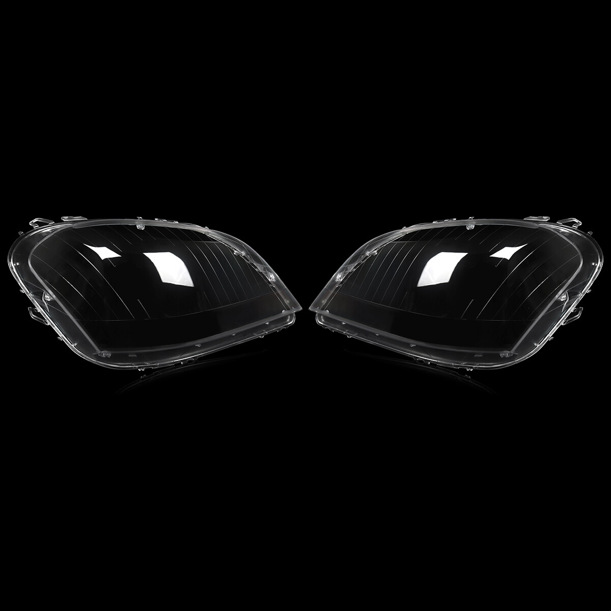 For 2006-2008 Mercedes Benz ML350 Class W164 Pair Headlight Headlamp Lens Covers