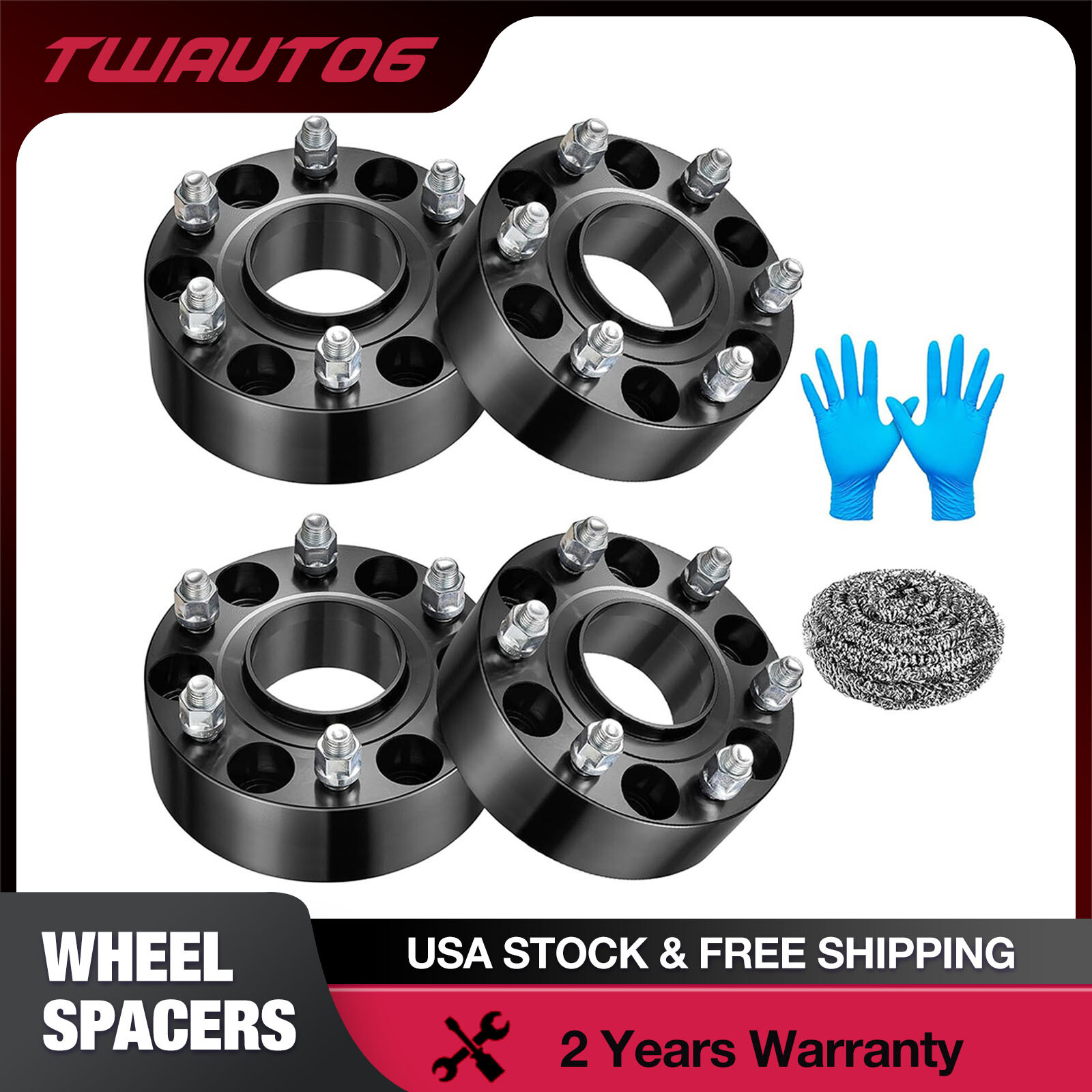 4PCS 2 inch 6×5.5 Hubcentric Wheel Spacers For Chevy Silverado 1500 GMC Sierra