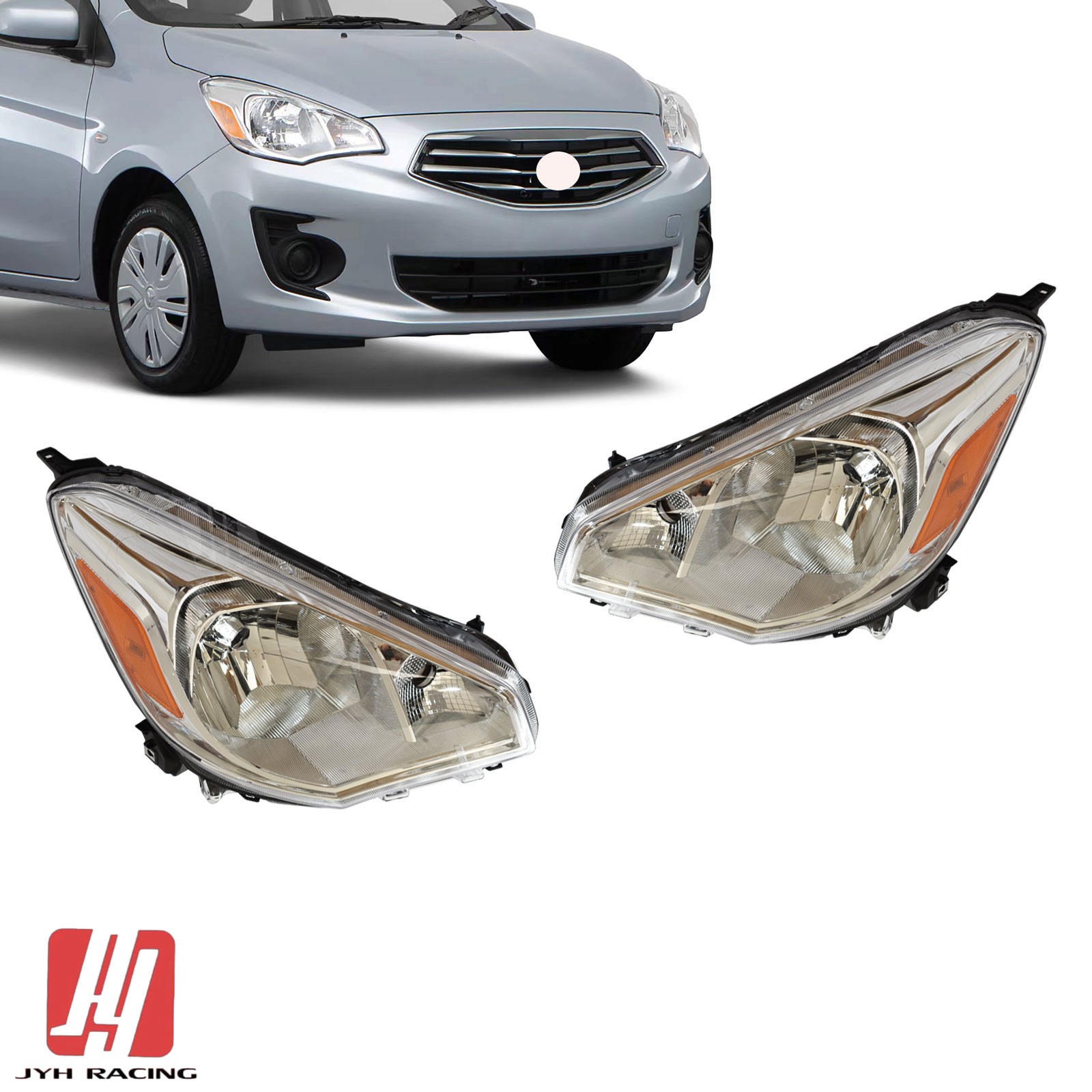 For 2017-2020 Mitsubishi Mirage G4 Headlight Assembly Left & Right