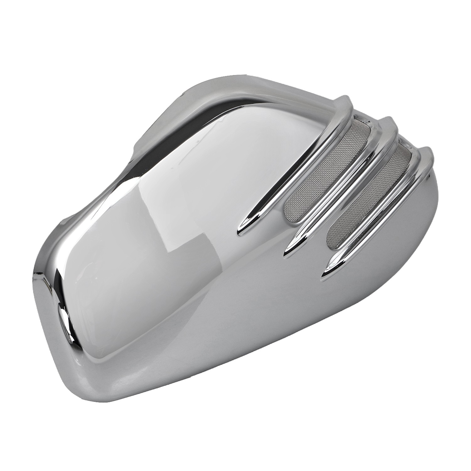 2x Chrome ABS Plastic Battery Side Fairing Covers For Bobber & Speedmaster 1200