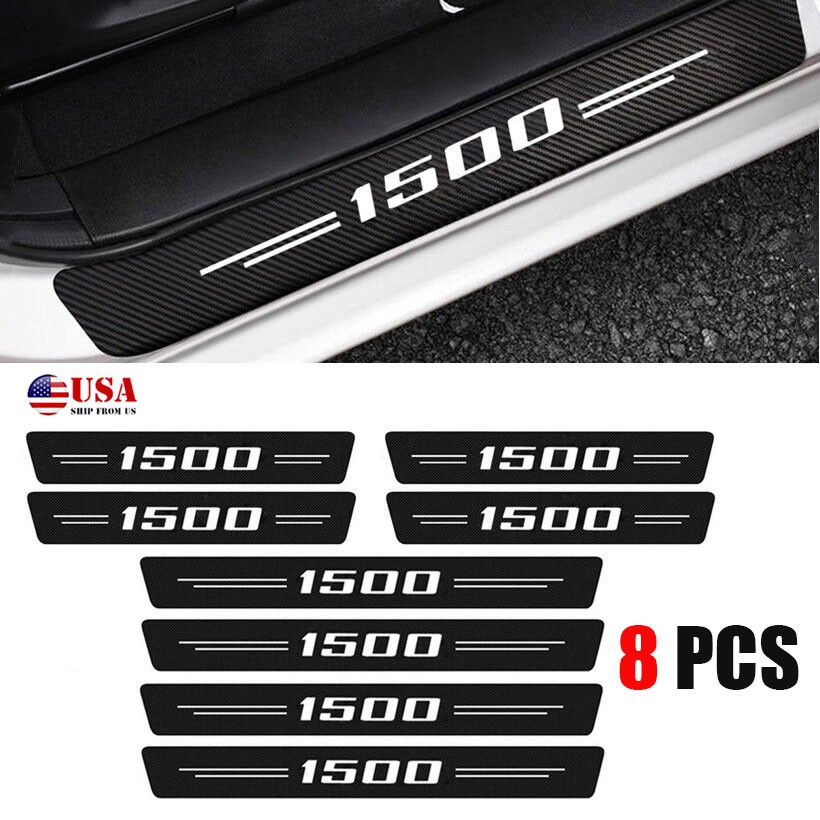 8pcs For Chevrolet Silverado 1500 Accessories Truck Cab Door Sill Plate Step