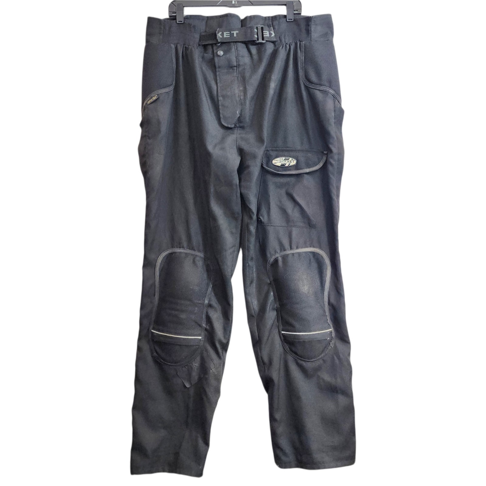 JOE ROCKET Pants Mens 3XL Black Touring Padded Knee Armor Motorcycle Adjustable