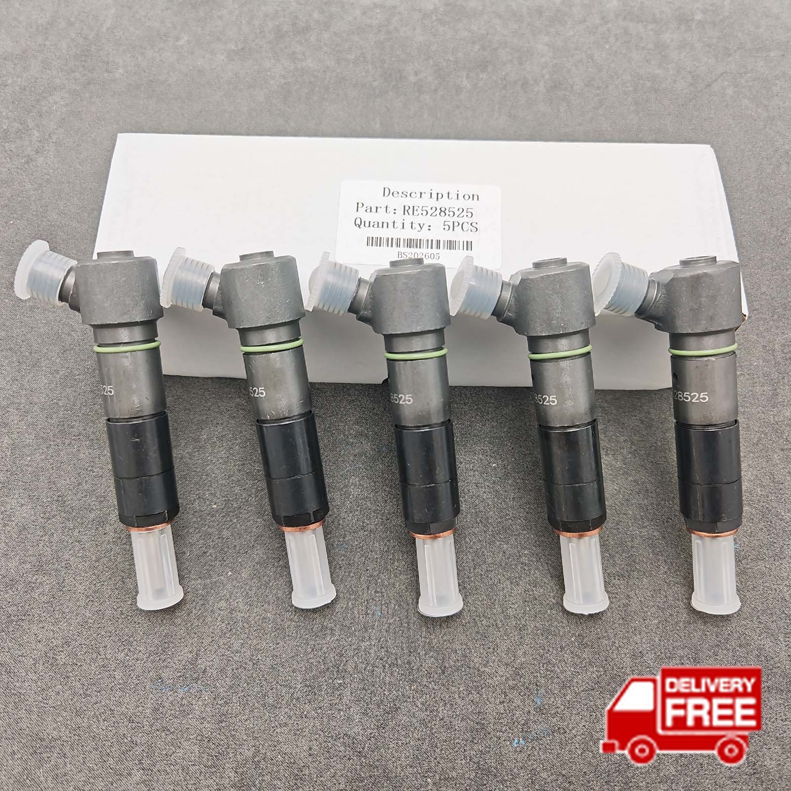 New 5X Fuel Injector SE501961 RE528525 for John Deere 5030 4024 Engine 323D 328D