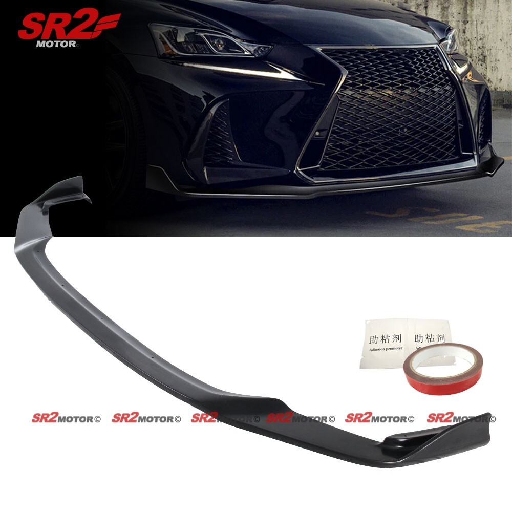 For 2017-2020 Lexus IS200T IS300 IS350 CS Style PU Front Bumper Lip Spoiler