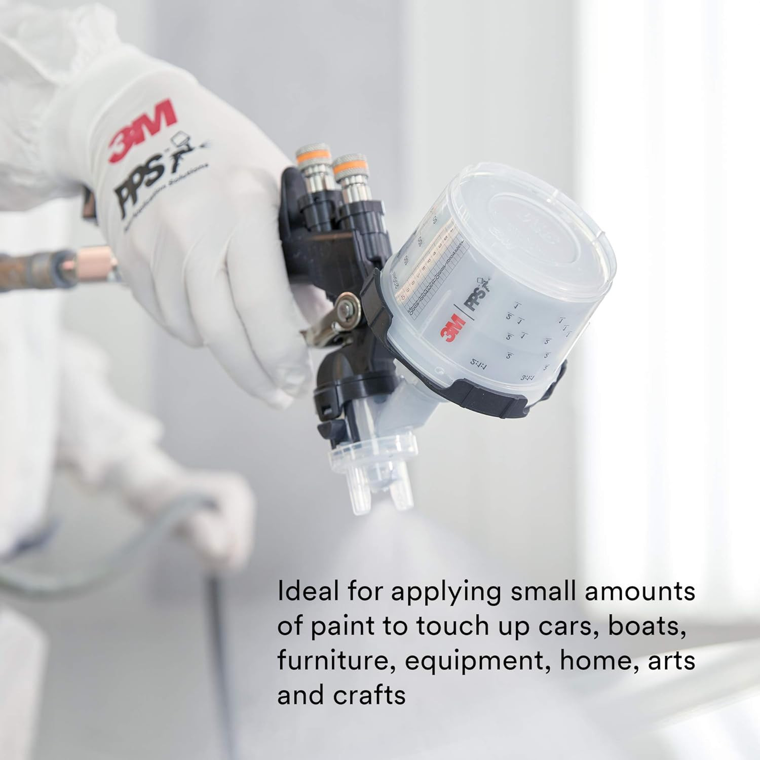 3M 26028 PPS 2.0 Spray Cup System Kit, Micro (3 fl oz, 90 mL) 200u Micron Filter
